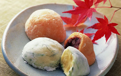 みず菜餅・ニンジン餅