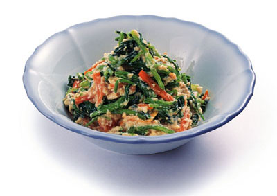 壬生菜の白和え