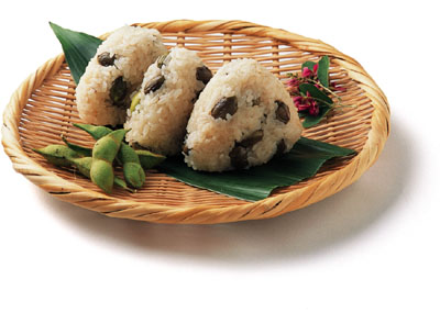 紫ずきんのおにぎり