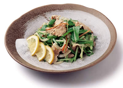 壬生菜の和風マリネ