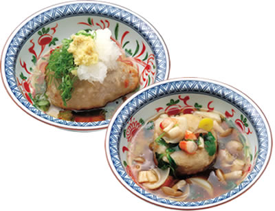 えび芋の揚げ出し2種