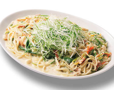 九条ねぎのクリームパスタ