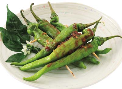 伏見とうがらしの味噌焼き