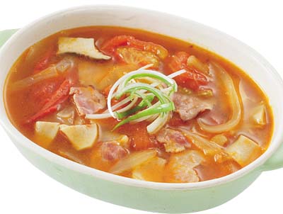 トマトの煮込みスープ