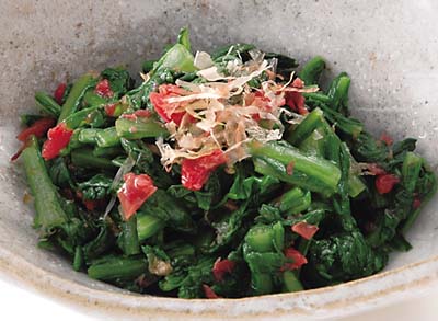 春菊の梅肉和え