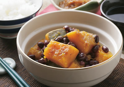 カボチャと小豆のいとこ煮