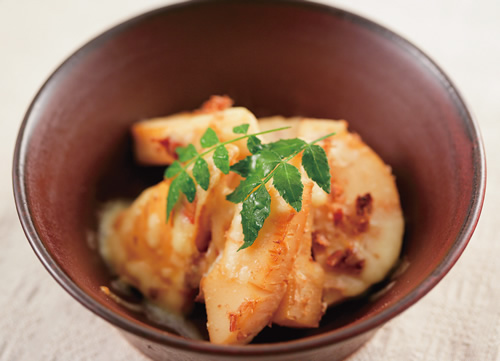 タケノコの土佐煮風チーズ焼き