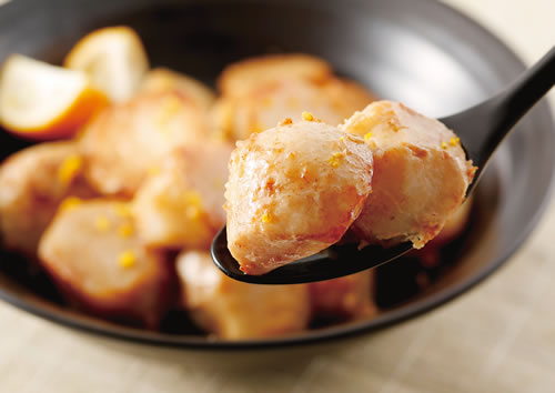 こえびちゃんの焦がしバターしょうゆ焼き　ユズ風味