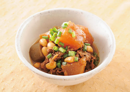 聖護院だいこんと牛肉のみそ煮込み
