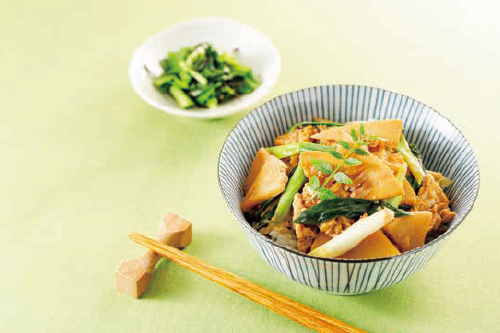 衣笠風タケノコどんぶり