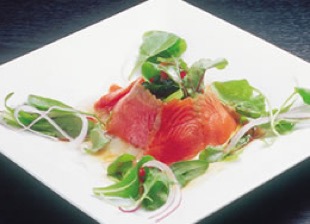京こかぶとスモークサーモンのマリネ