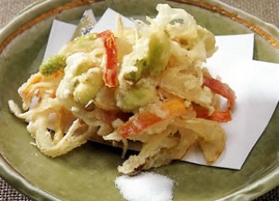 紫ずきんのかき揚げ