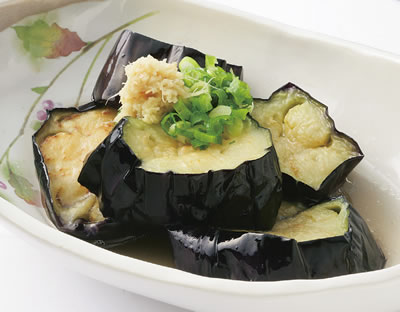 ナスの揚げびたし