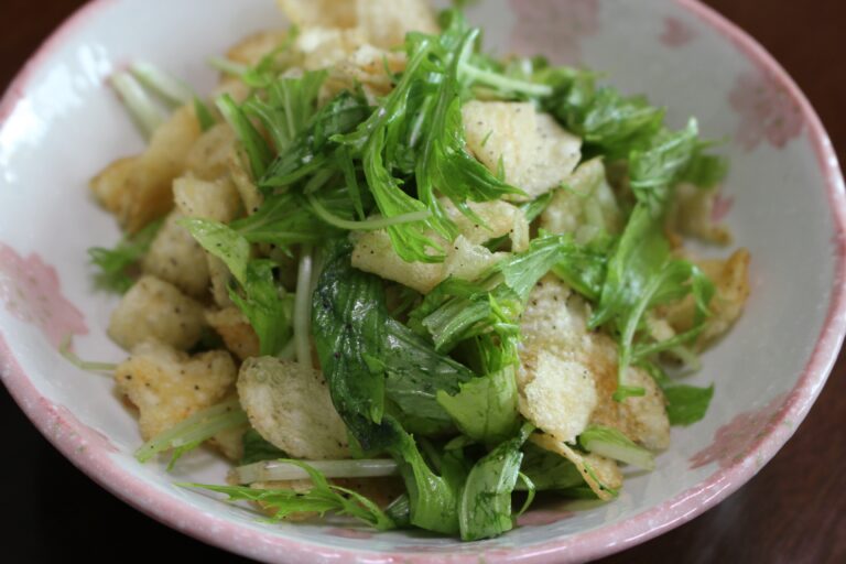 京みず菜のパリパリサラダ
